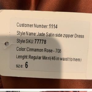 Never worn!! Jade & Rory Revelry satin dresses (cinnamon rose & dessert …